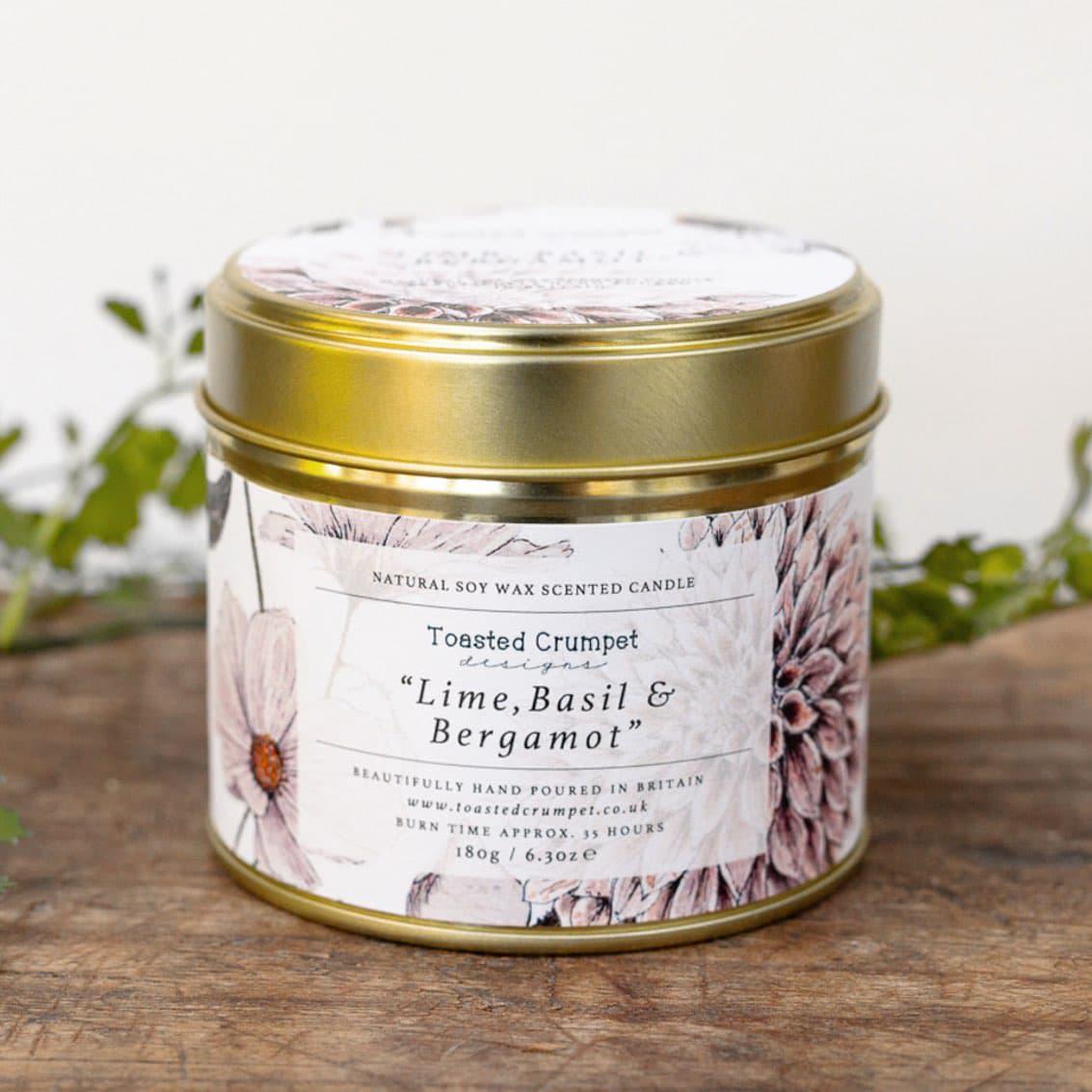 Lime, Basil & Bergamot Candle Tin