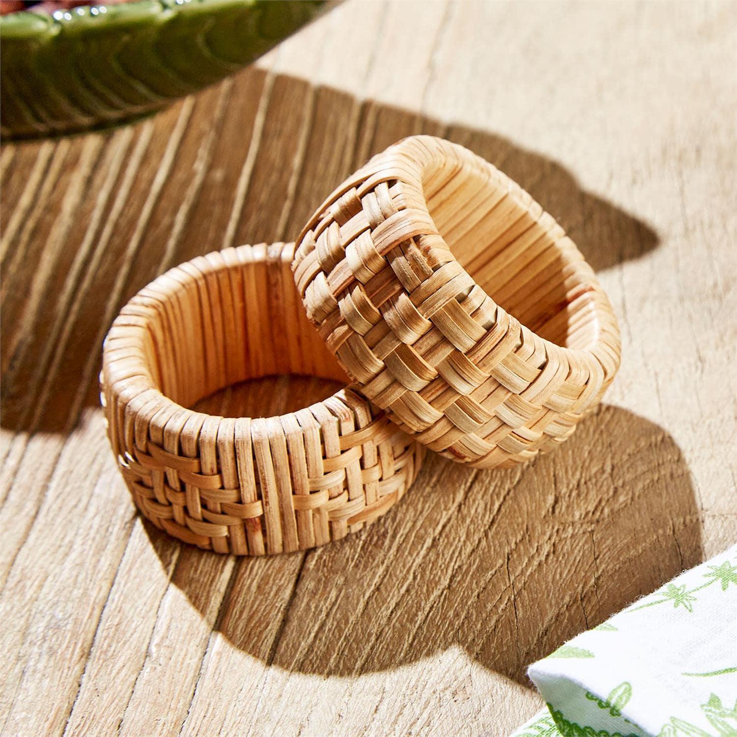 Cane Napkin Ring Set