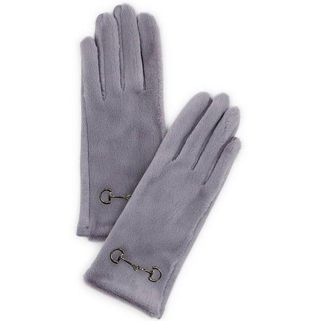 Gloves Accented with Metal Keeper
