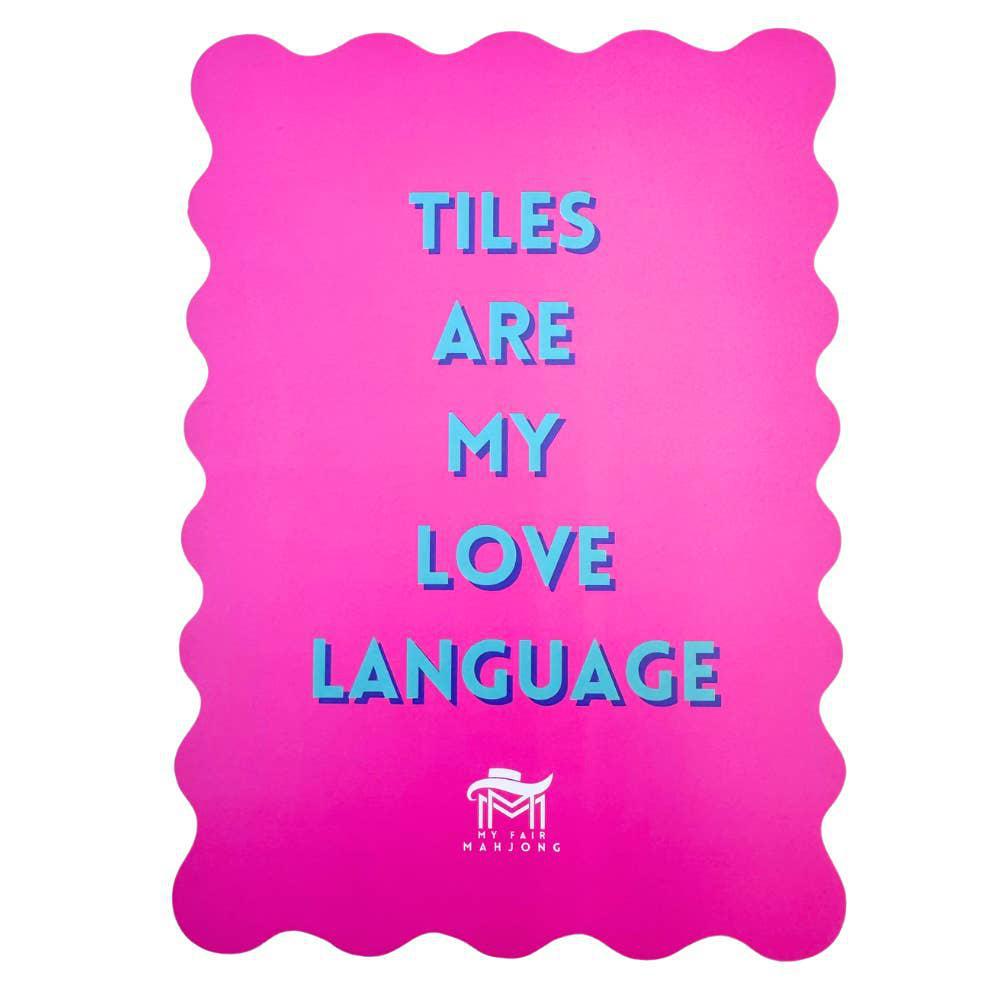 Love Mahjong Pink Card Shufflers