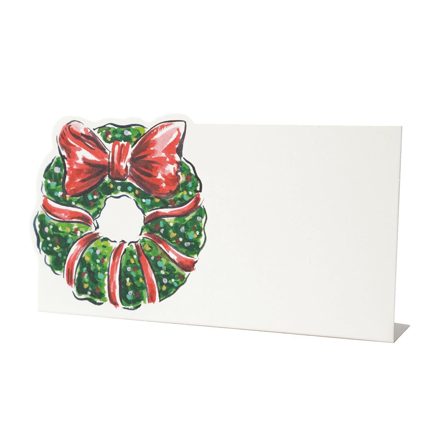 Holiday Wreath Place Cards