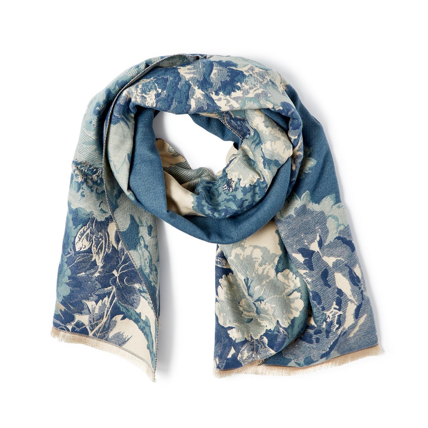 Gallery Floral Motif Double Sided Scarf