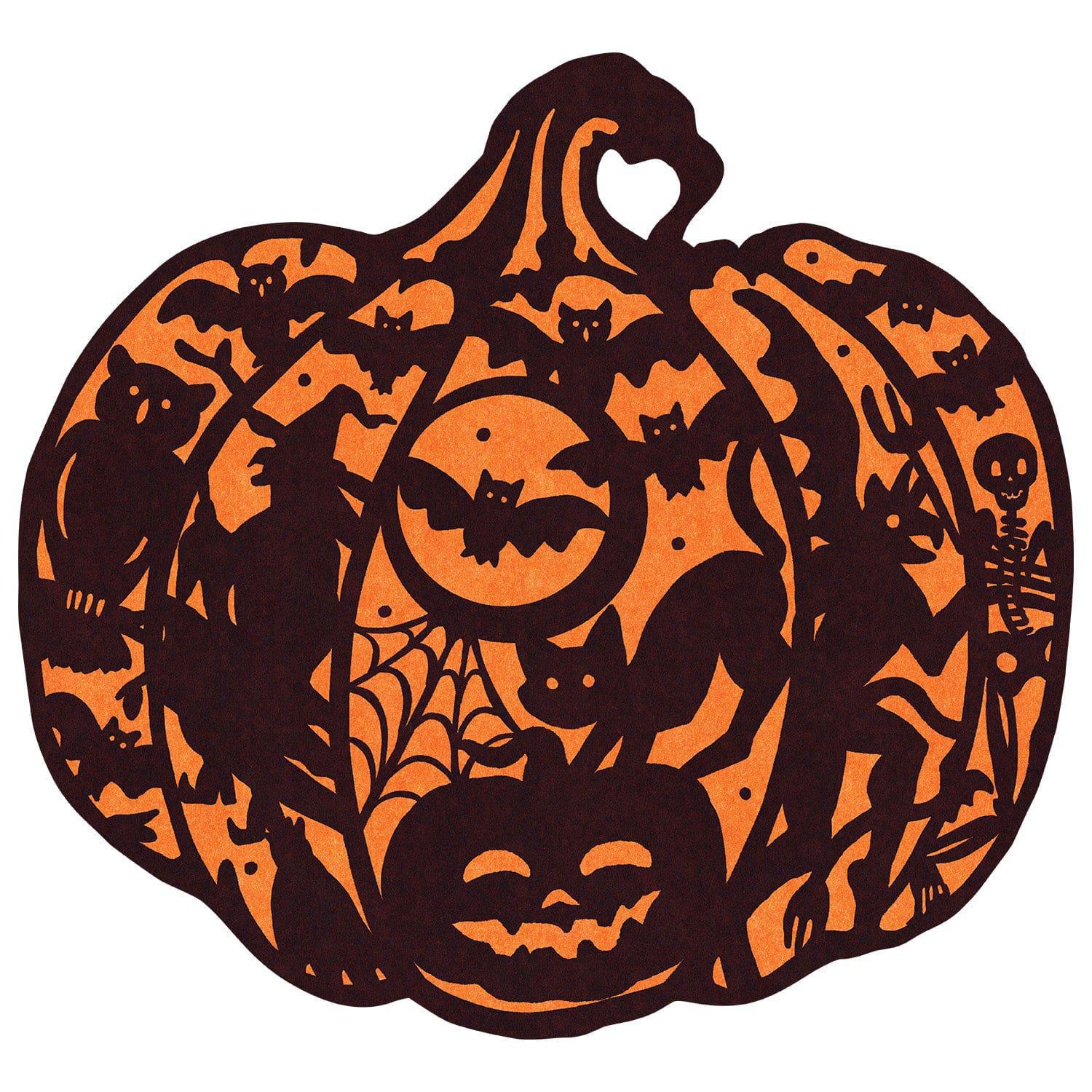 Die-cut Wicked Jack-o-Lantern Placemat