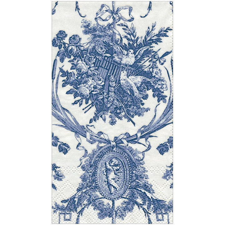 Romantic Toile Blue Guest Towel Napkins