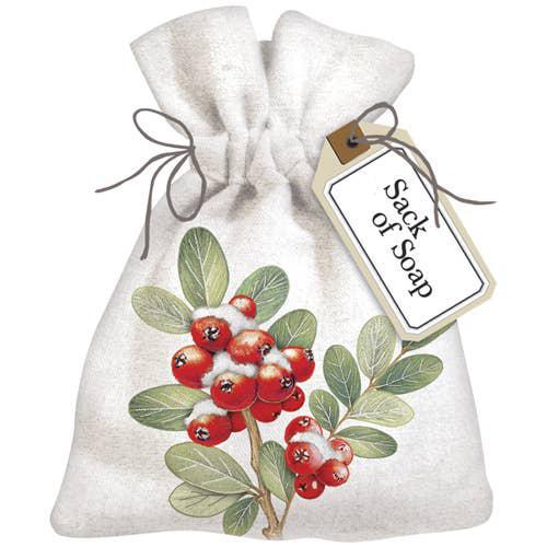 Snow Berries Sack of Soap