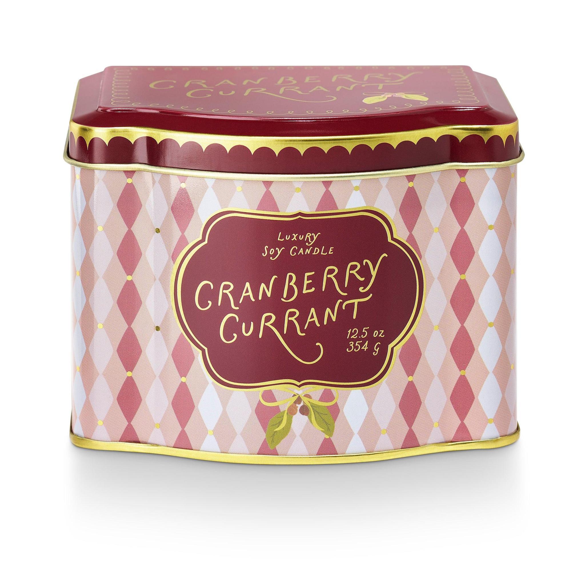 Cranberry Currant Tin Candle