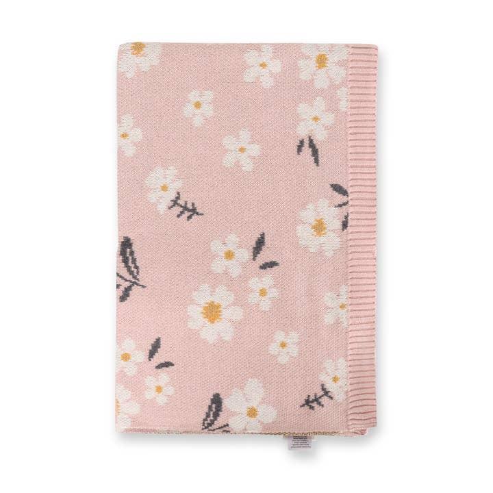 Daisy Sweater Knit Baby Blanket