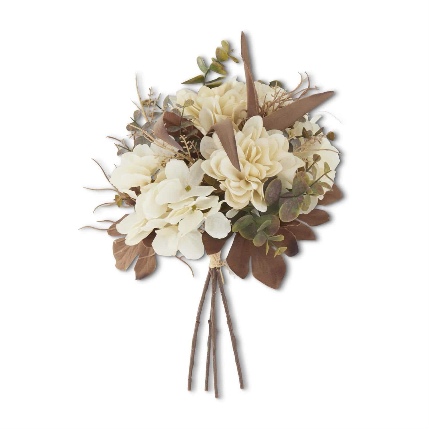 Cream Faux Dried Floral Bundle