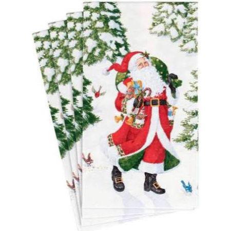 Woodland Santa Paper Guest Towel Napkin