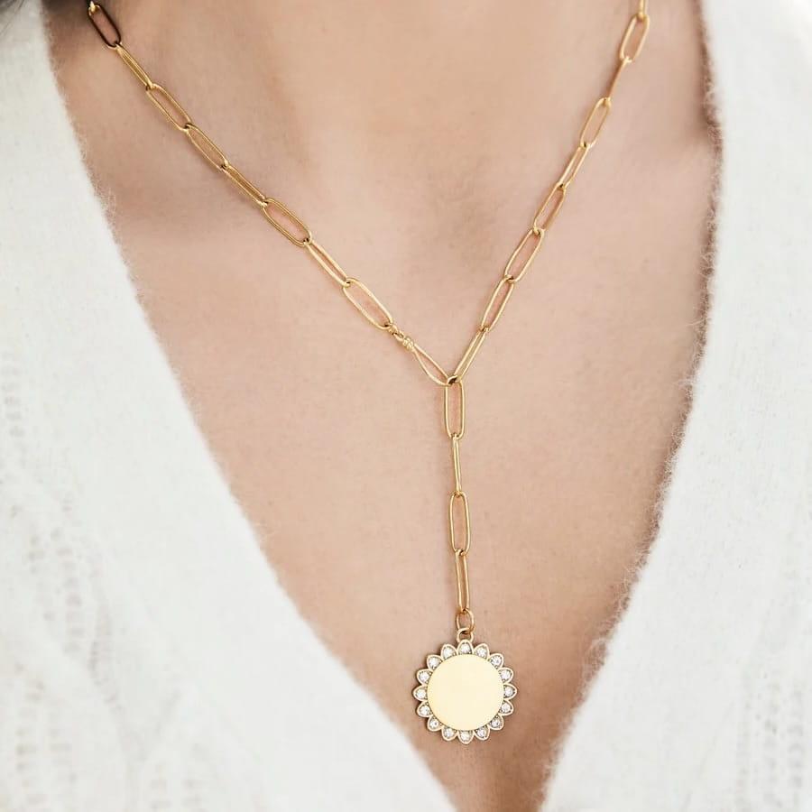 Flower Medallion Necklace