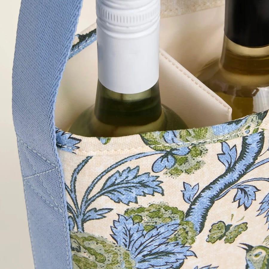 Japonica Bird Green Double Wine Caddy