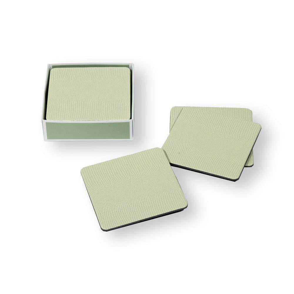 Moss Green Lizard Coasters