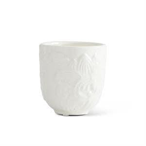 Soft White Paisley & Floral Container