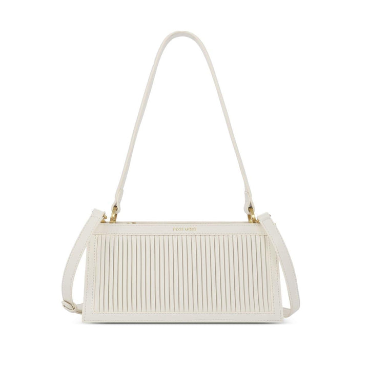 Abigail Clutch | Coconut Pleated