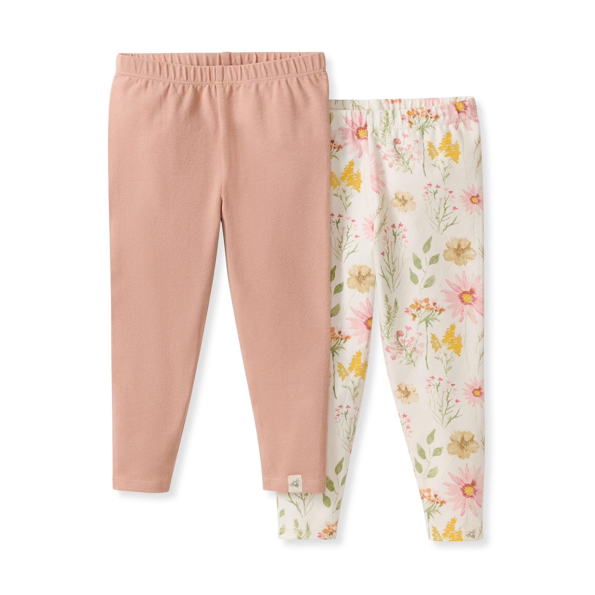 Wild Floral Organic Leggings 2 pack