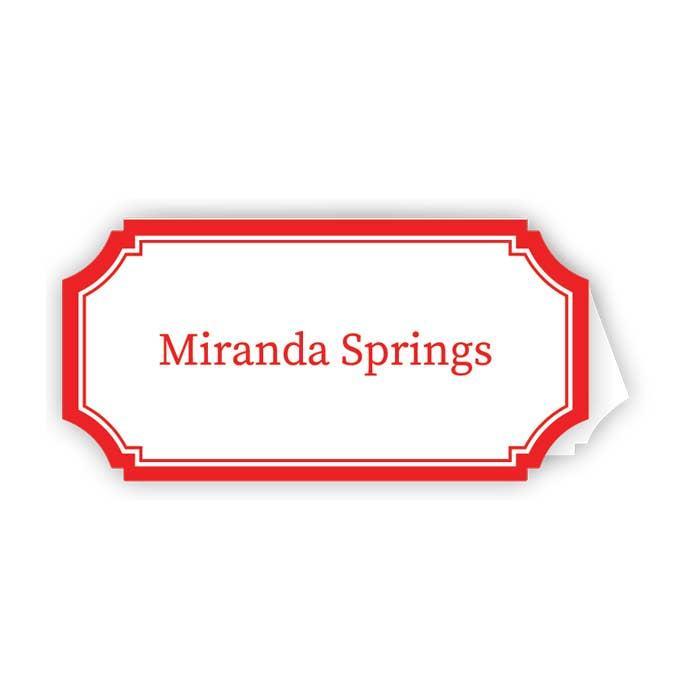 Cherry Border Die-Cut Place Cards