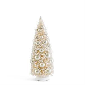 Bottle Brush Tree with Champagne Ornaments