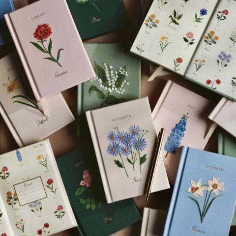 Birth Month Mini Embroidered Journal