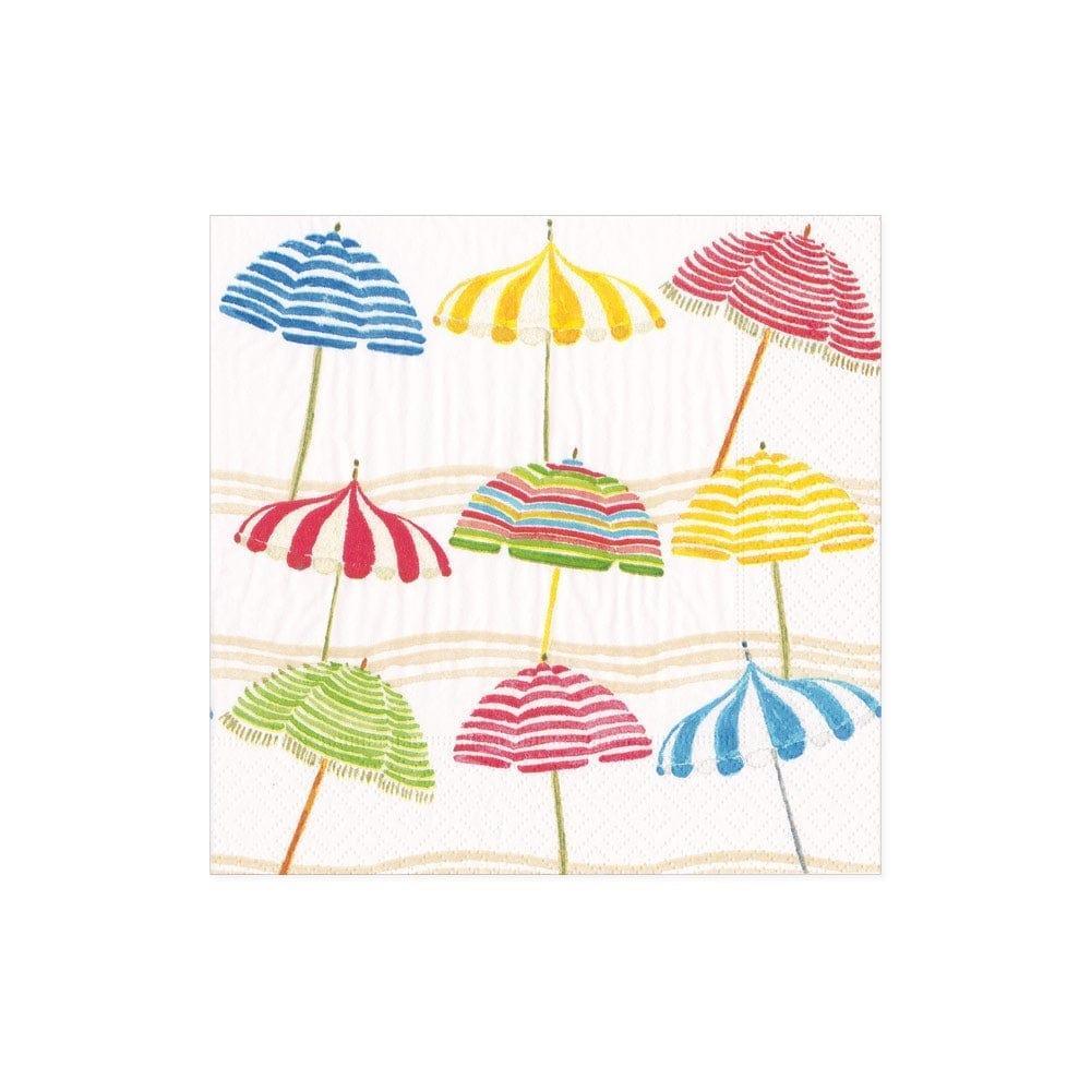 Beach Umbrellas Paper Cocktail Napkins