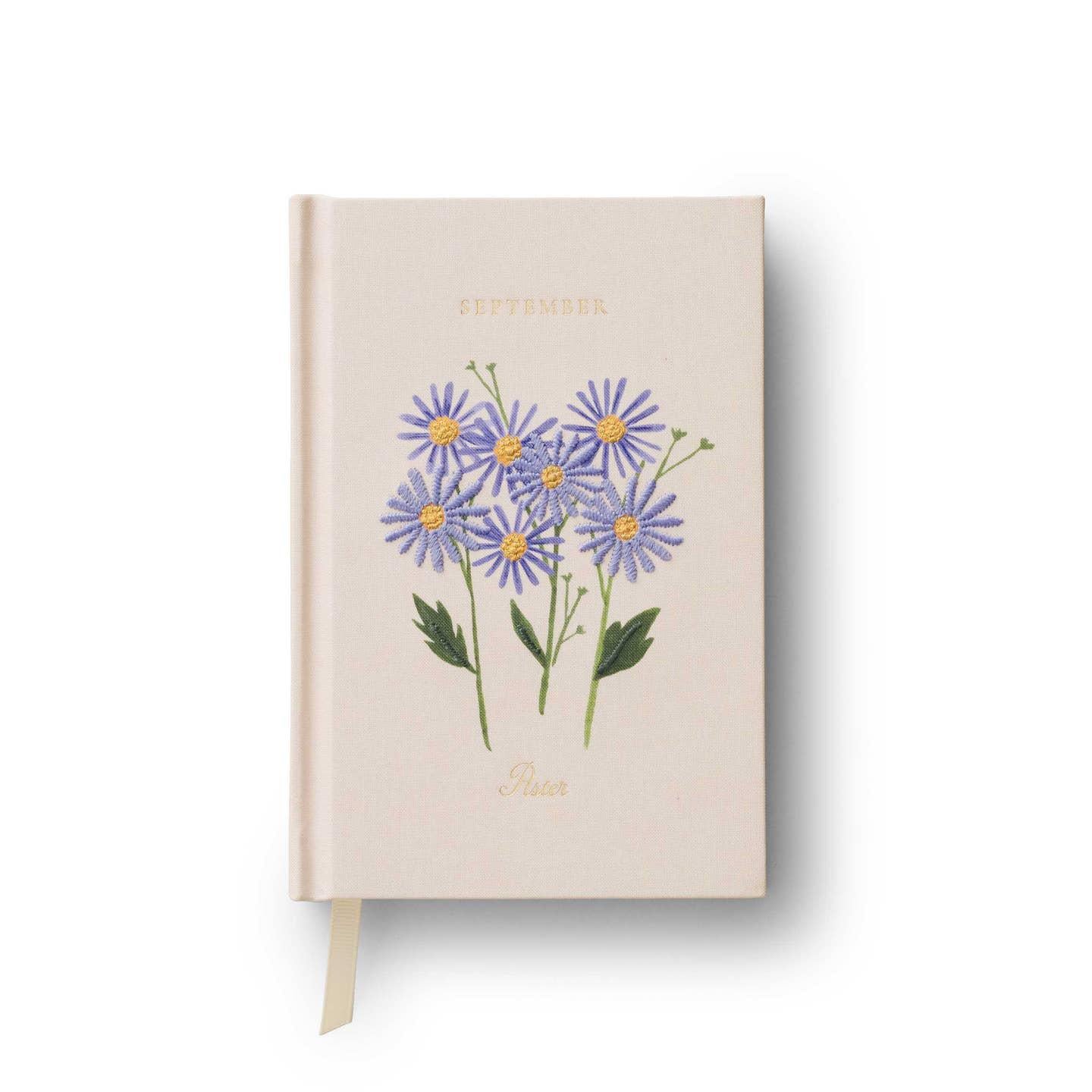 Birth Month Mini Embroidered Journal
