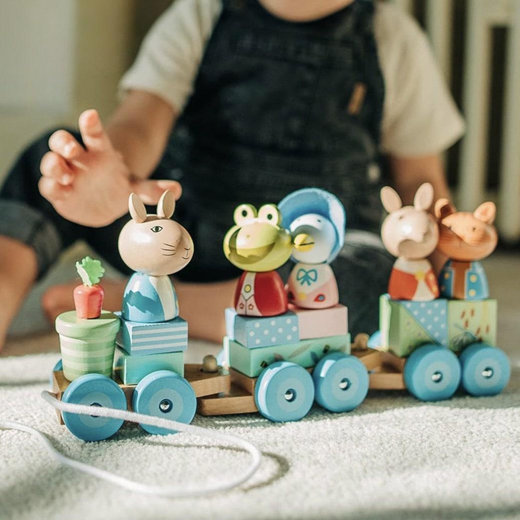 Peter Rabbit™ Wooden Puzzle Train