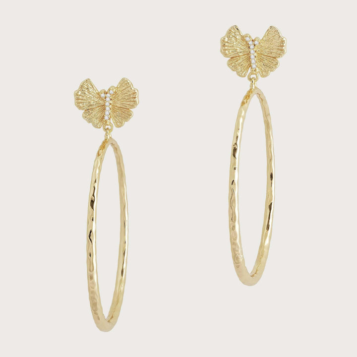 Butterfly Single Hoop Earring | Anabel Aram