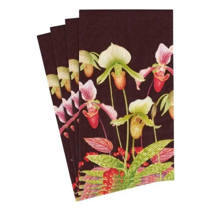 Slipper Orchid Guest Towel Napkins