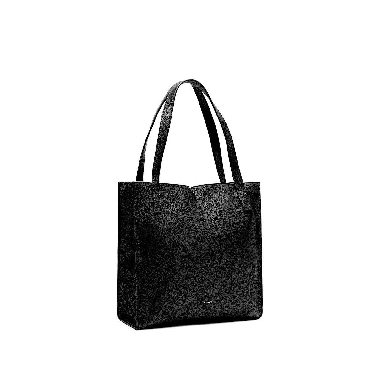 Alicia Tote | Black Pebbled