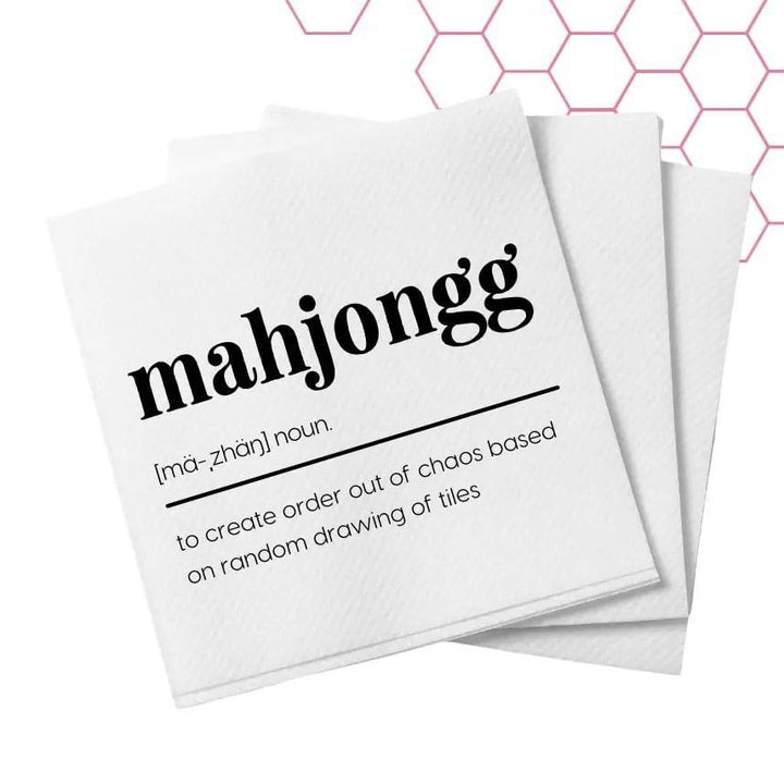 Mahjongg Definition Cocktail Napkins