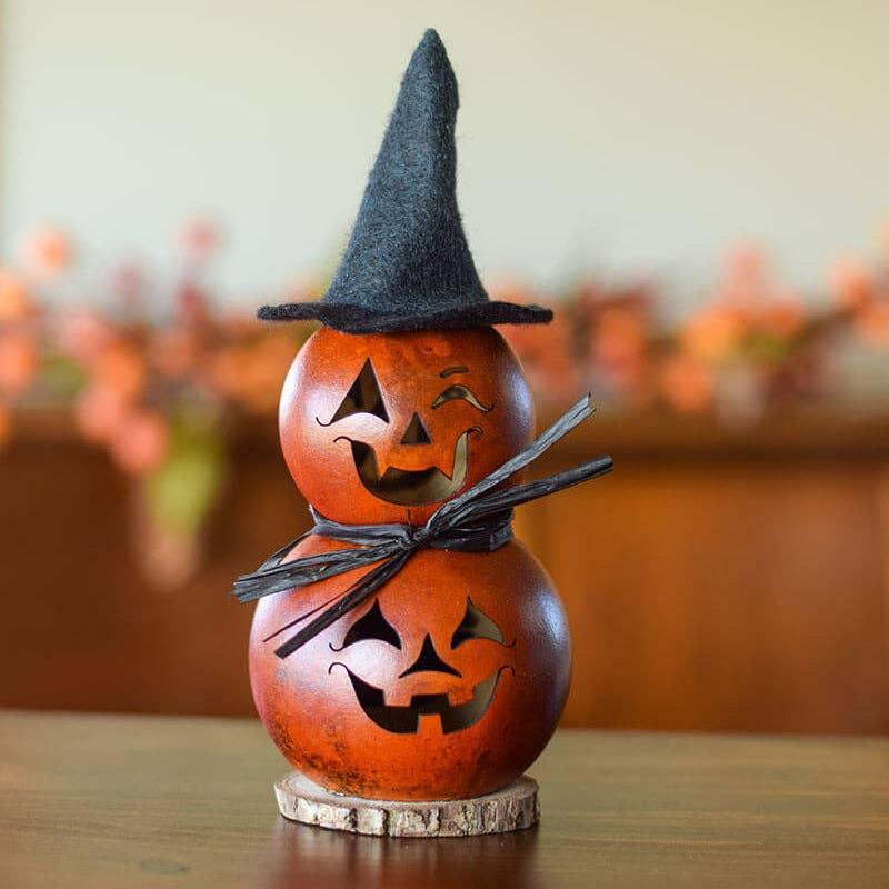 Harlow Hand-Crafted Witch Gourd