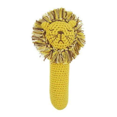 Crochet Leo Lion Stick Rattle