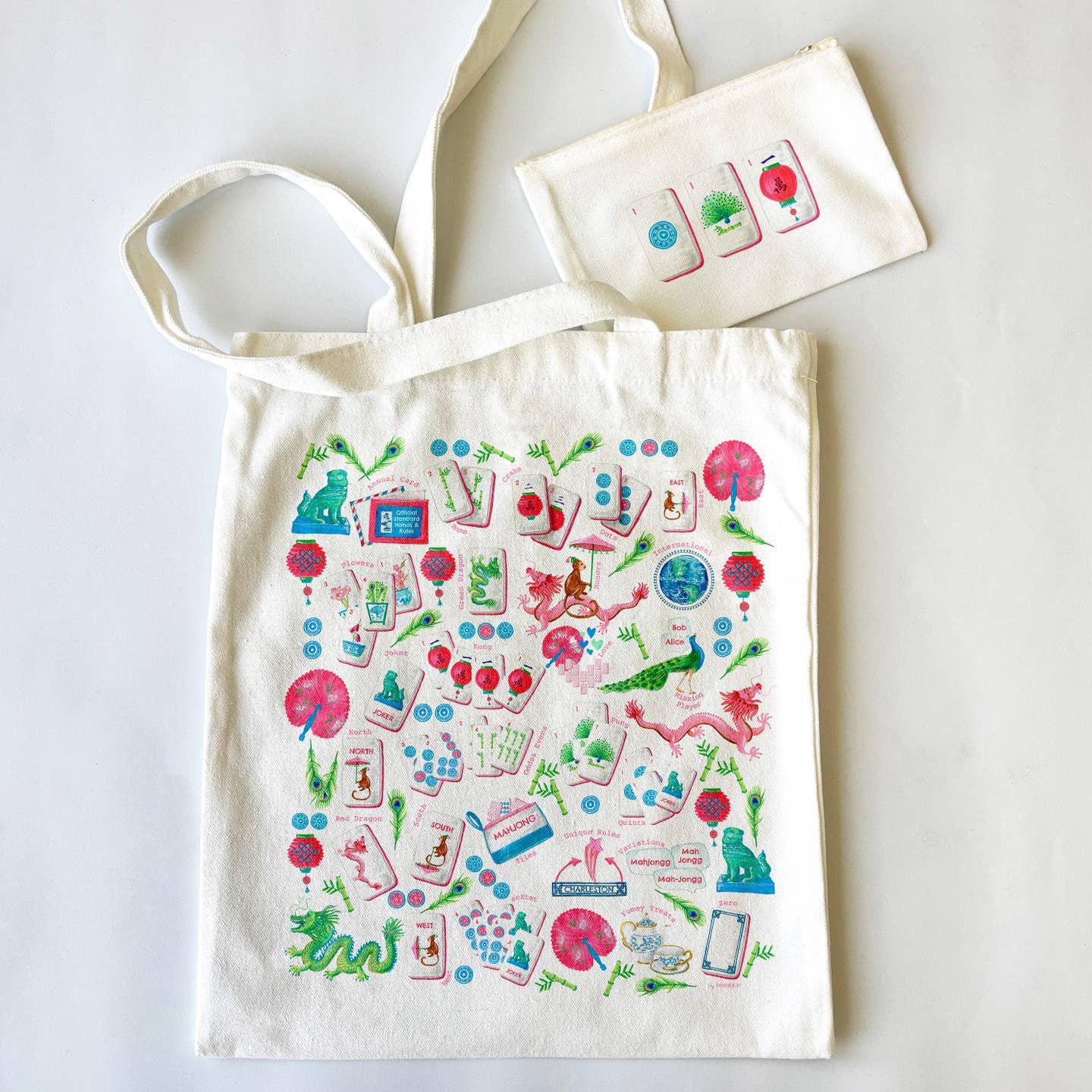 Mahjong Tote Bag & Pouch