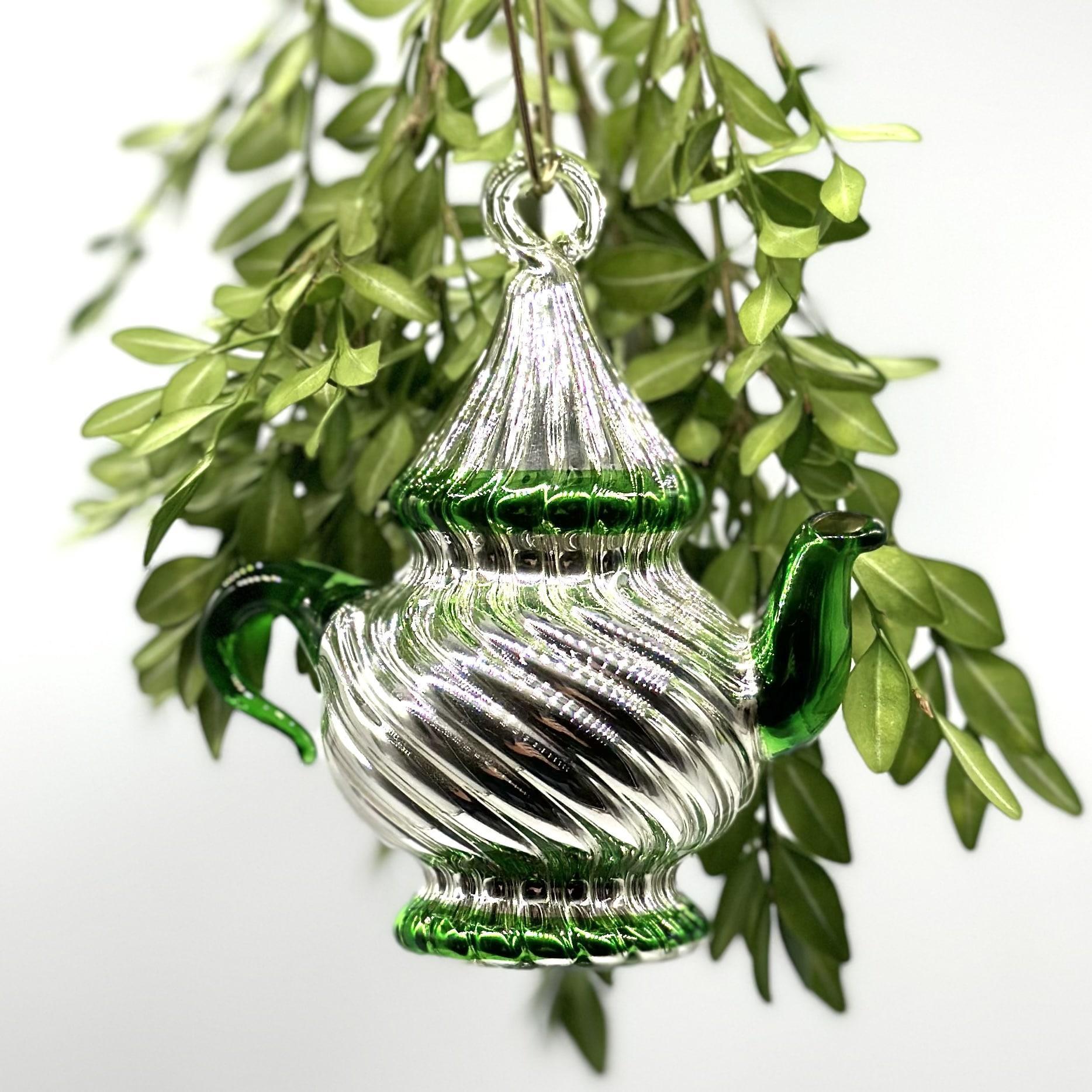 Silver Tea Pot Ornament