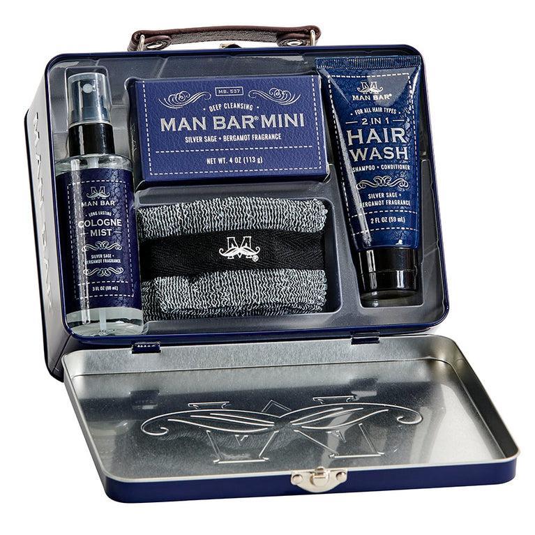 Man Bar Silver Sage & Bergamot Travel Kit