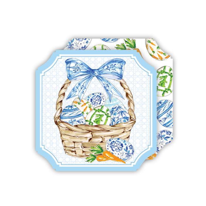 Easter Basket with Eggs and Carrots Coasters