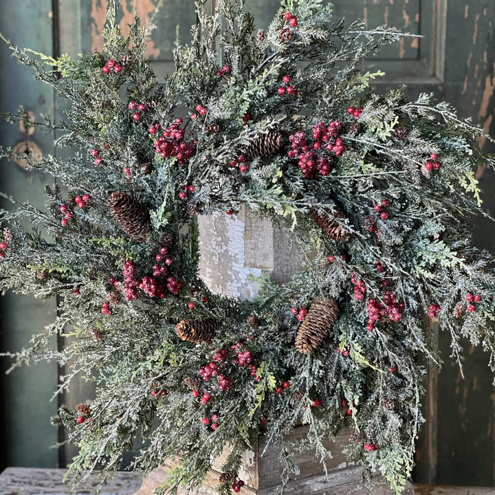 Divinity Berry Cedar Wreath