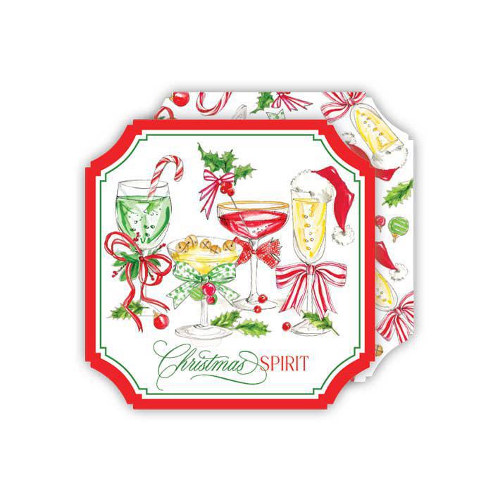 Christmas Cocktails Paper Coaster