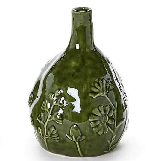 Floral Scape Pattern Ceramic Vase