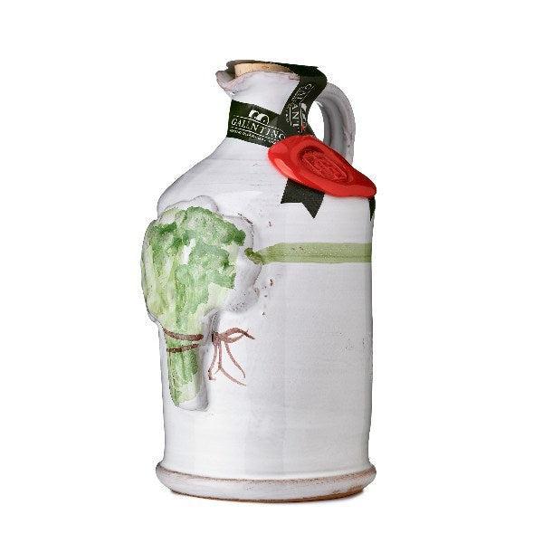 Basil Extra Virgin Olive Oil Ceramic by Frantoio Galantino