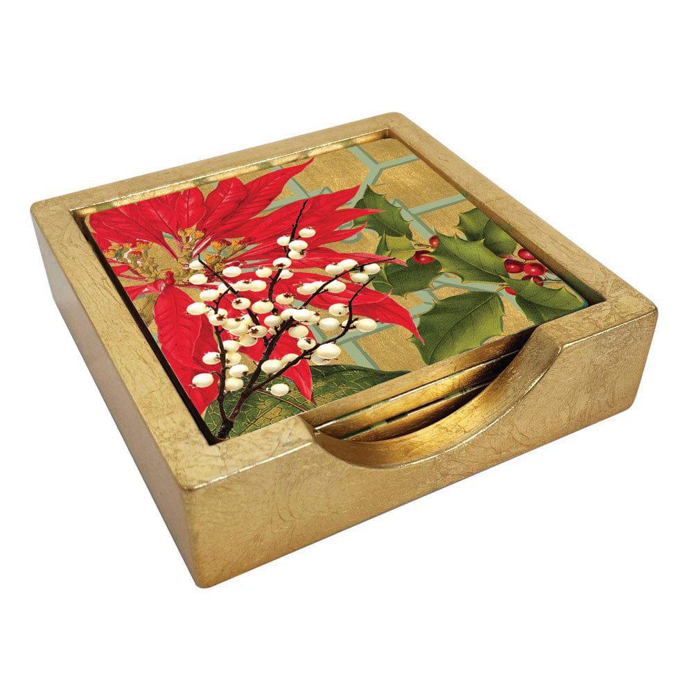 Christmas Garden Coasters Set