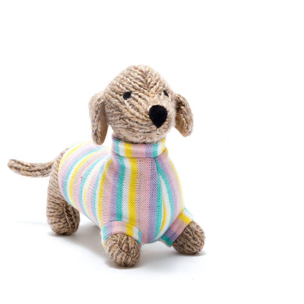 Samantha Knitted Sausage Dog