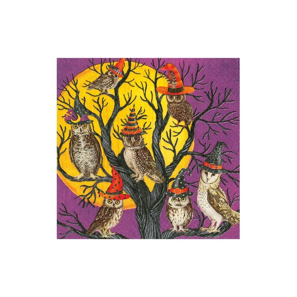 Owl-O-Ween Paper Cocktail Napkins