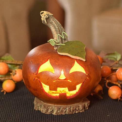 Lucas Hand-Crafted Large Pumpkin Gourd
