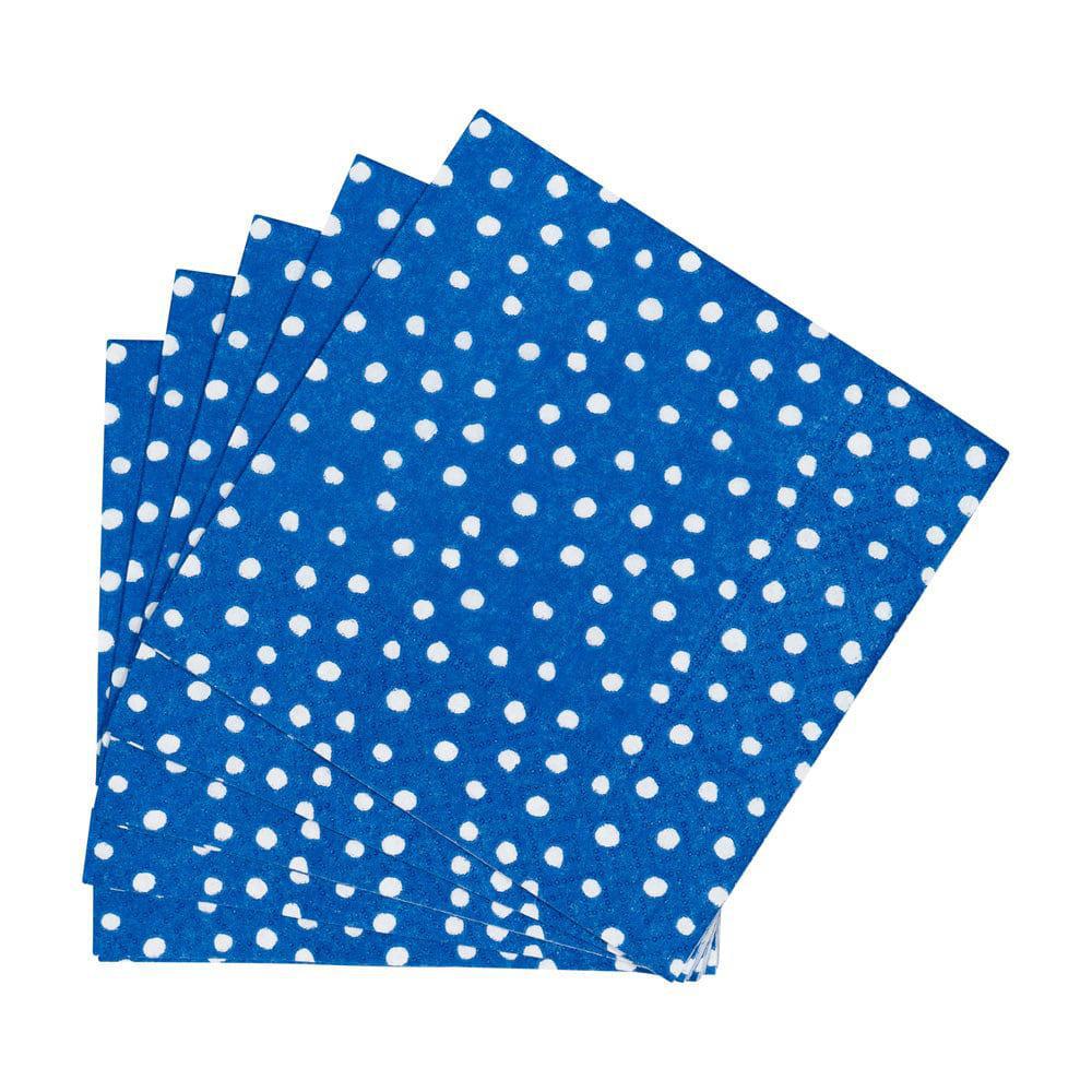 Small Dots Royal Blue Cocktail Napkins