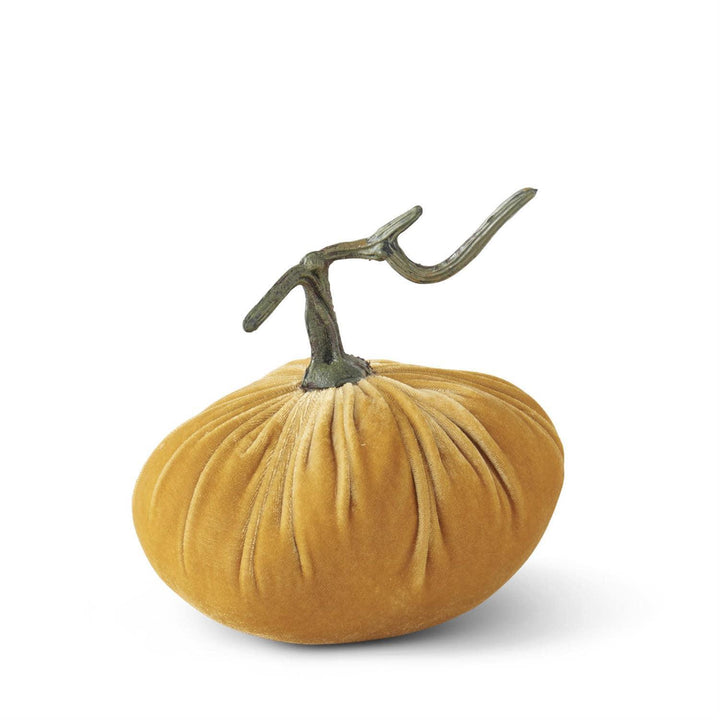 Harvest Yellow Velvet Pumpkin