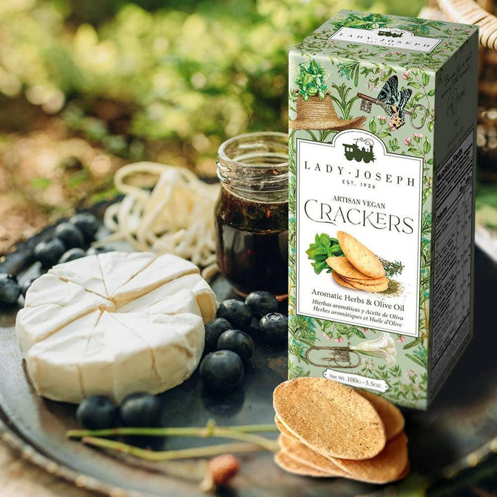 Aromatic Herbs & Olive Oil Artisan Vegan Crackers