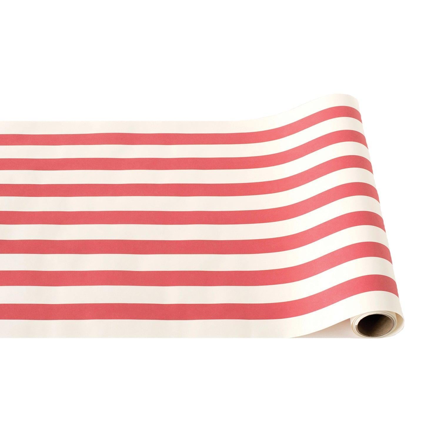 Red Classic Stripe Paper Runner