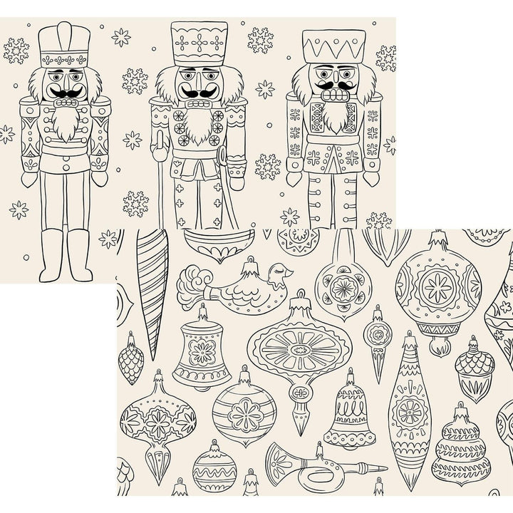 Christmas Coloring Paper Placemat