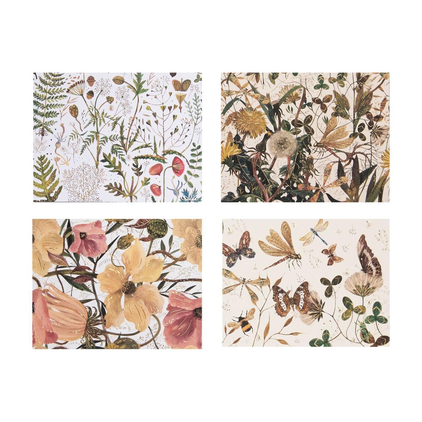 Greens and Flowers Boxed Notecards