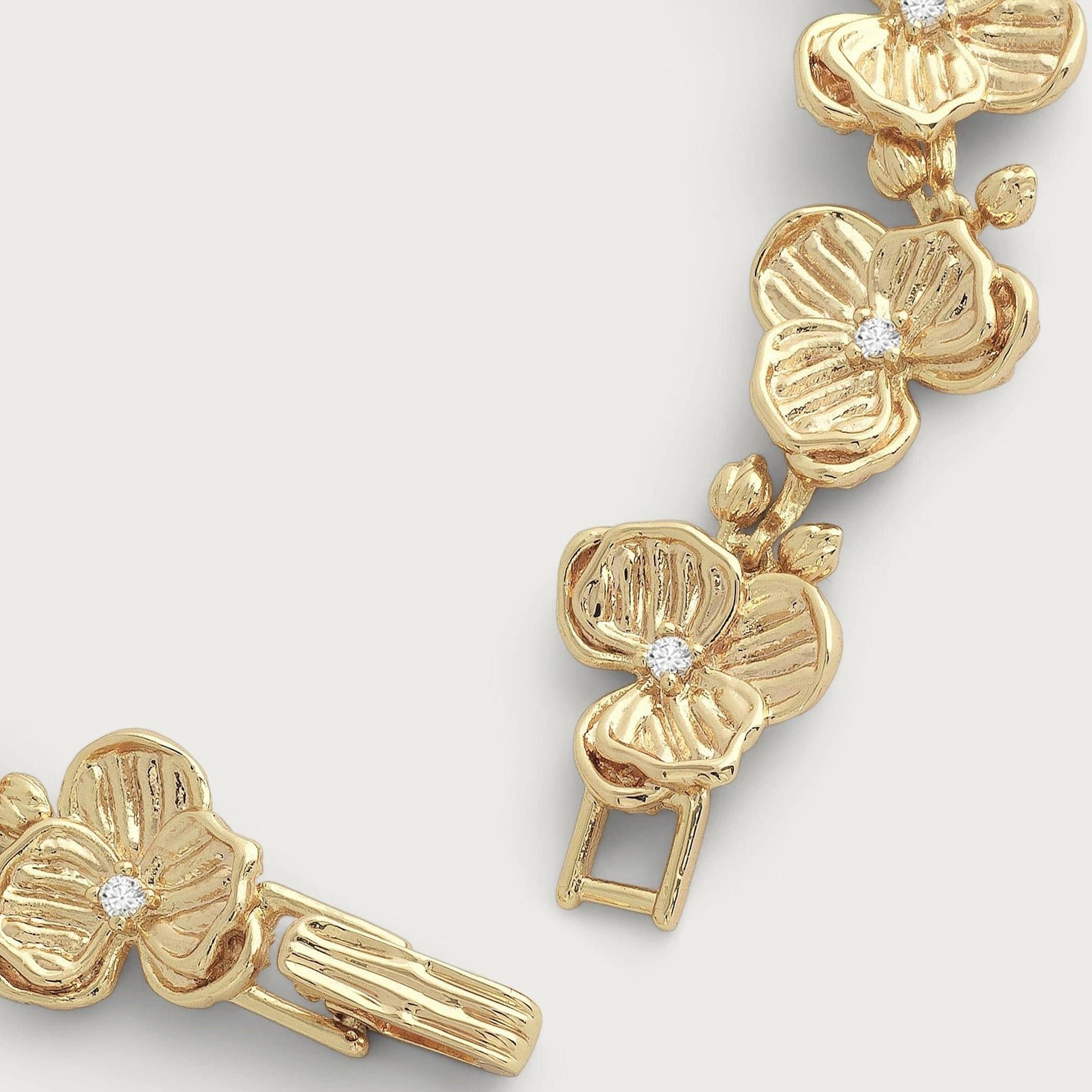 Orchid Link Bracelet | Anabel Aram